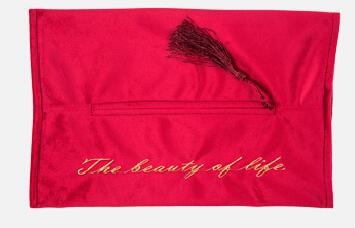 Tassel tissue box deksel thuis auto hotel tissue houder thuis keuken organizer trekkoord tas: 7