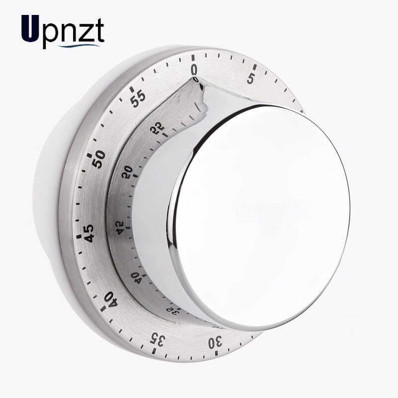 Stainless Steel Kitchen Timer with Magnetic Base Manual Mechanical Cooking Timer Countdown Cooking Tools Kitchen Gadgets