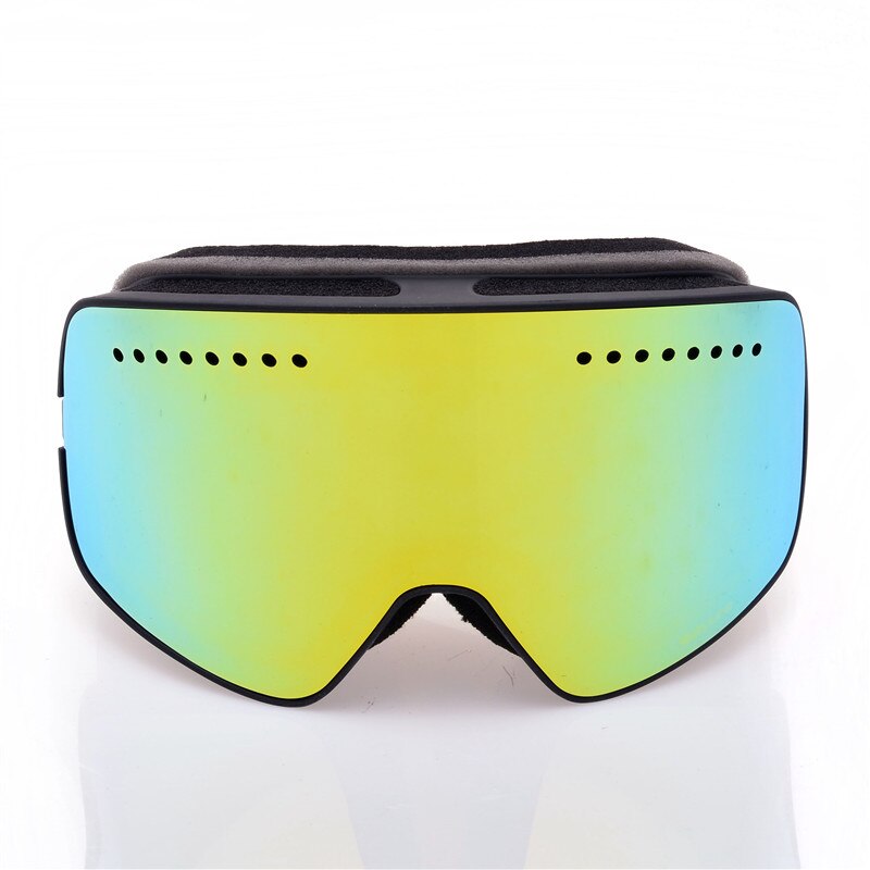 Magnetische Ski Brille Anti-Nebel-Doppel Objektiv Uv400 Professionelle Ski Brille Brillen Männer Frauen Skifahren Snowboard Brille Googles: Gold