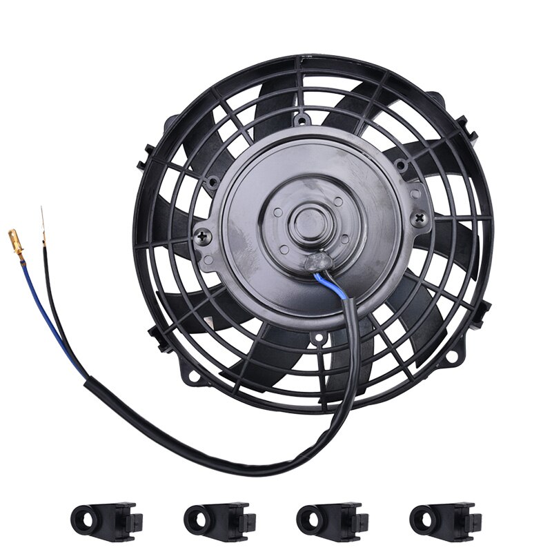 Espeeder 7 Inch Zwart 12V 80W Elektrische Universele Auto Cooling Radiator Fan Rad Montage Kit