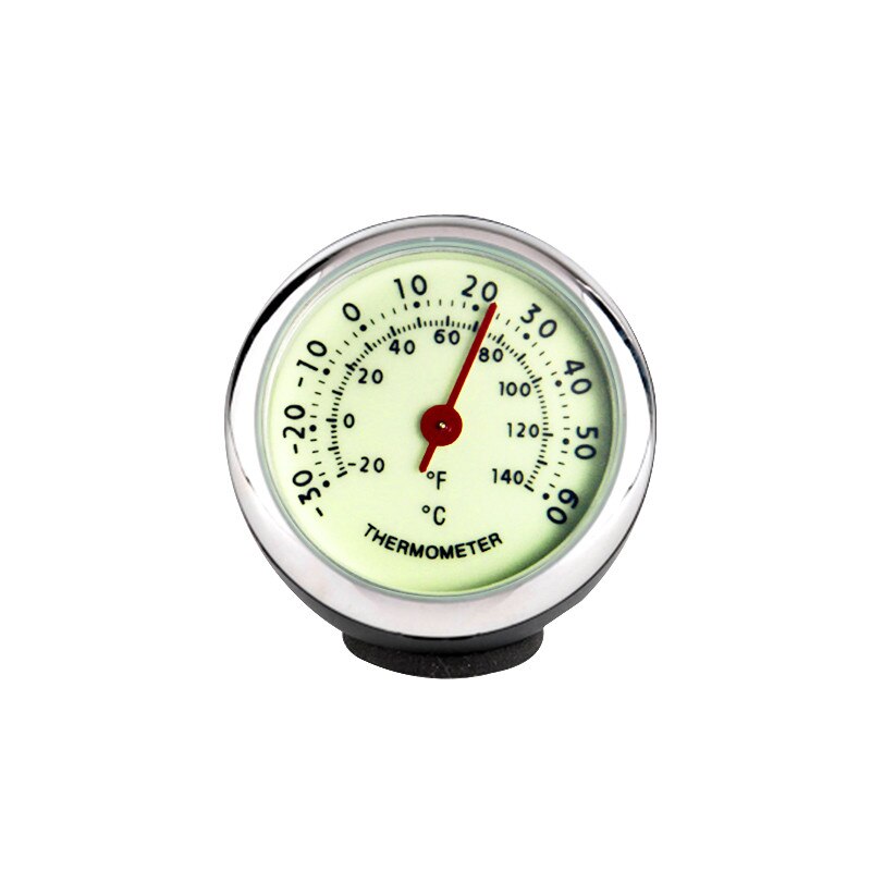 Car Accessories Car Luminous Clock Thermometer Hygrometer Internal Stick-On Dashboard Auto Interior Ornament Styling