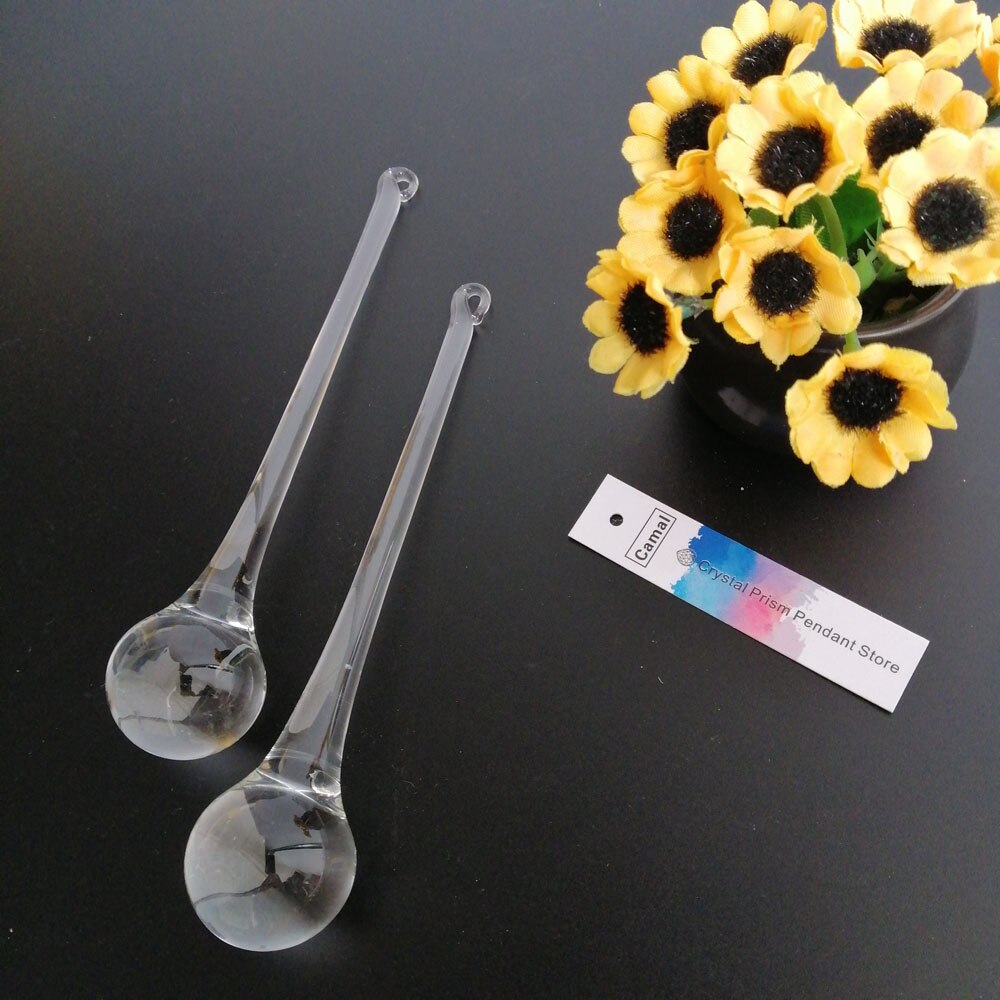 Camal 10Stck 150mm Klar Waterdrop Regentropfen Kronleuchter Kristall Glas Decke Lampe Beleuchtung Anhänger Teil Hängen Träne Prismen