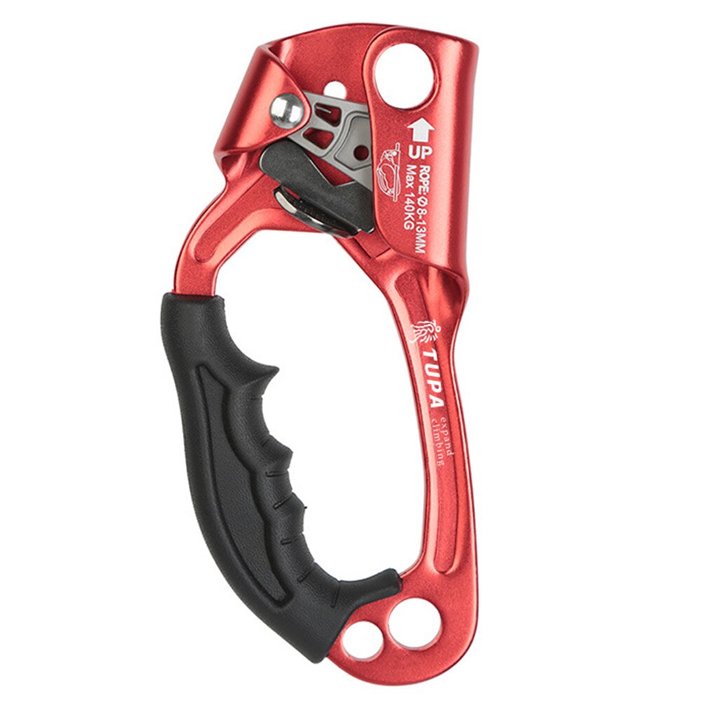 Outdoor Mountaineering Rock Climbing Rope Clamp Hand Ascender Rappelling Gear Equipment Rope Clamp for Mountaineering Caving: Left