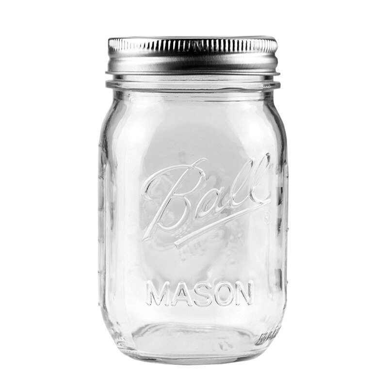 Bouteille de rangement de cuisine maçon | Tasse en verre, bocal de cuisine, bouteille de jus, bouteille de boisson avec couvercle, organisateur de cuisine: 250ML