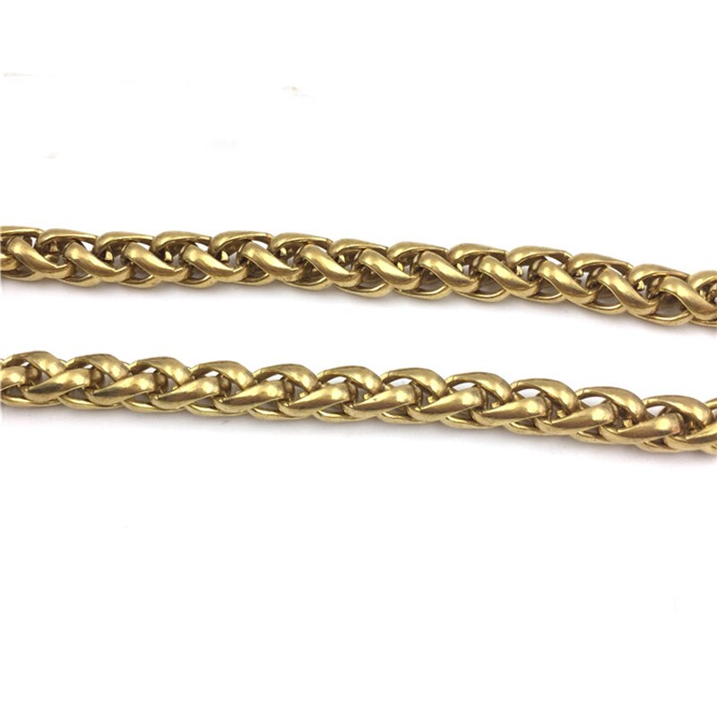 DIY leder handwerk solide Durcheinander gestrickte geldbörse hosen kette 6mm 8mm 10mm durchmessern 3 mt/los
