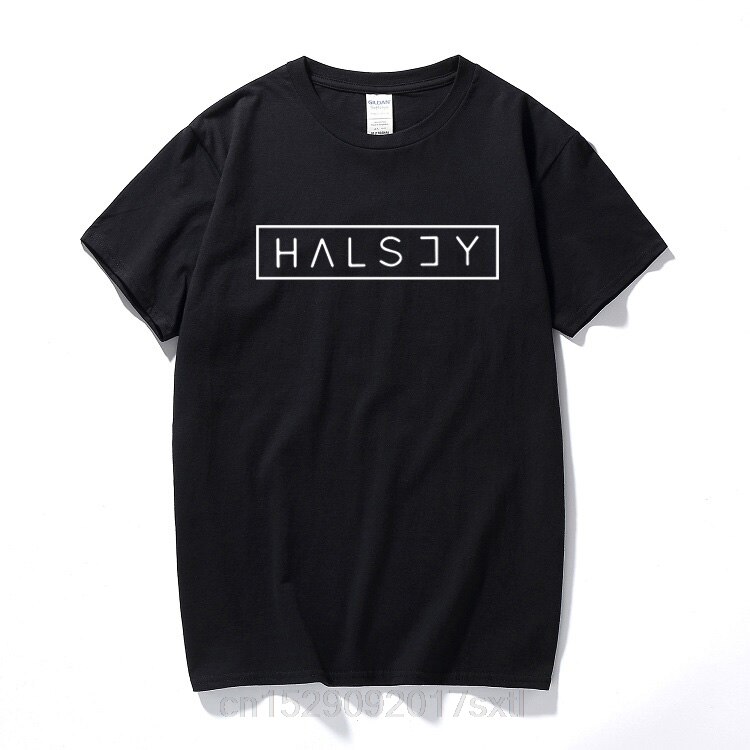 Halsey letter Print t-shirt casual top tee Halsey t-shirt Cotton short sleeve T-shirt printing Tshirt