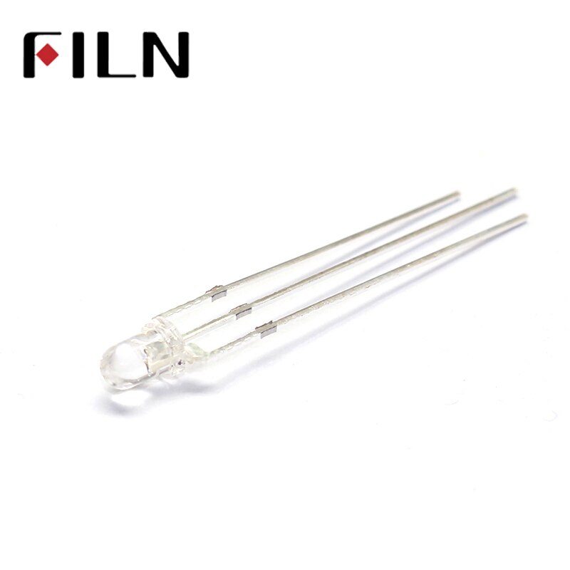 100 stk 3mm 2 farver rød og grøn fælles katode eller anode ledet vandklar lampe diode lys 3 pin