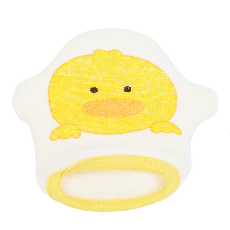 Baby Bath Sponge Cartoon Super Soft Cotton Brush Rubbing Towel Ball Bath Gloves Baby Bath Brushes: Yellow