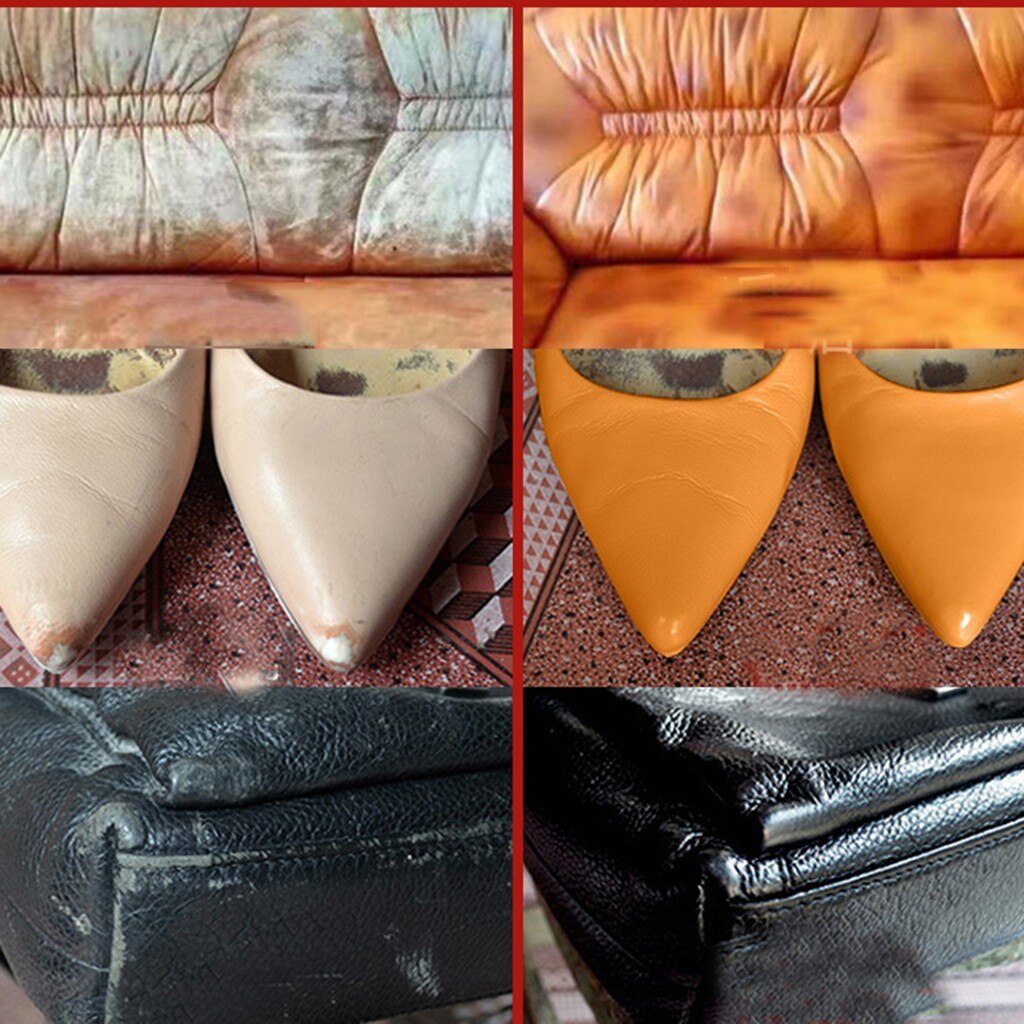 Mais novo couro reparação reparação creme kit para auto assento de carro sofá casacos sapatos buracos raspadeiras rachaduras restaurar quente