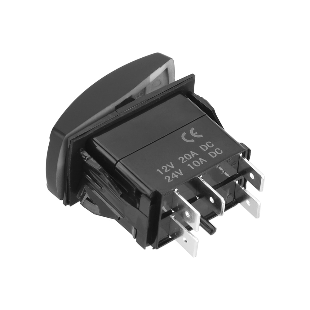 Leepee 5 Pin Mistlamp Schakelaar Auto Dashboard Knop Connector Verlichte On-Off Led Rocker Schakelaar Automobiel Modificatie