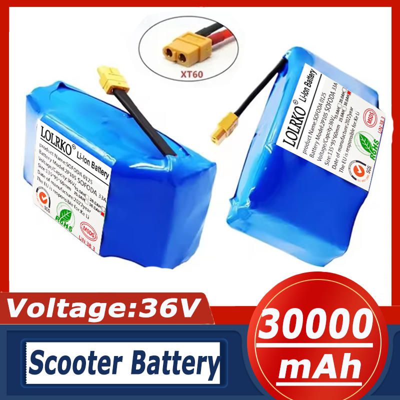 Origina 36V Batterij Packs 30000mAh Oplaadbare Lithium Ion Batterij voor Elektrische Zelfbalancerende Scooter HoverBoard Eenwieler