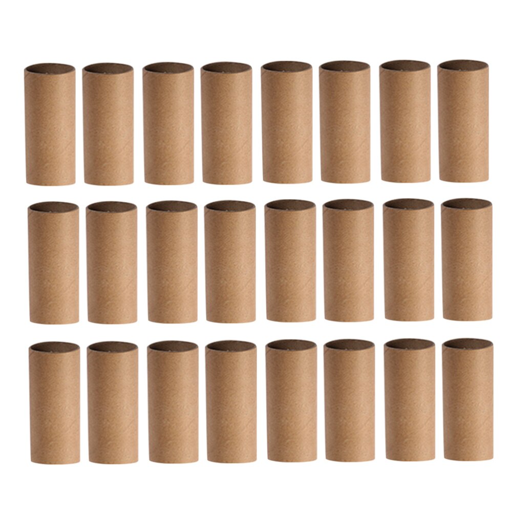 30PCS Craft Rolls Fun Cardboard Tubes for DIY Art and Craft Children Drawing (Wood Color)