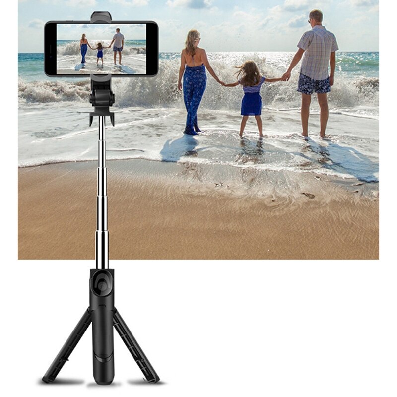 Mobile Phone Selfie Stick with Wireless Remote Control Stable Tripod Retractable Selfie Stick