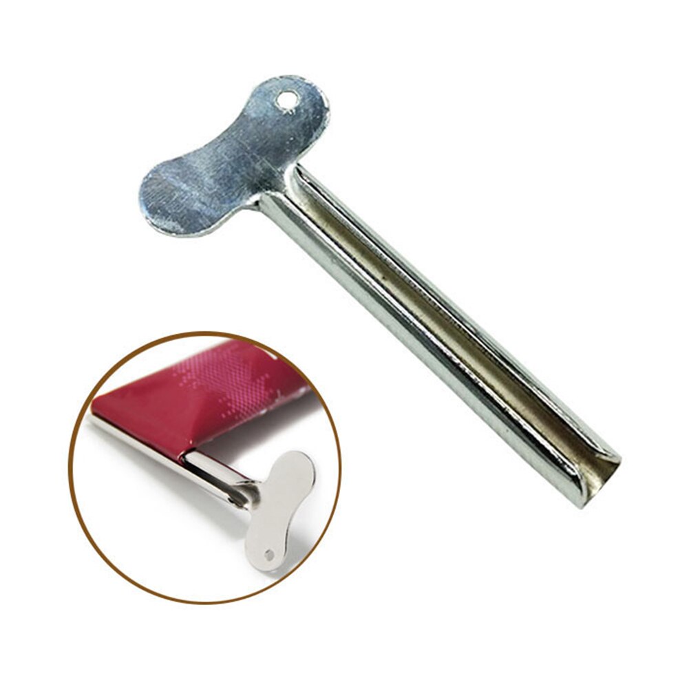 Metalli hammastahna puristin putki avaimen muoto kylpyhuoneen hiusten väri väriaine kosmeettinen maali puristin annostelija pesuhuoneeseen