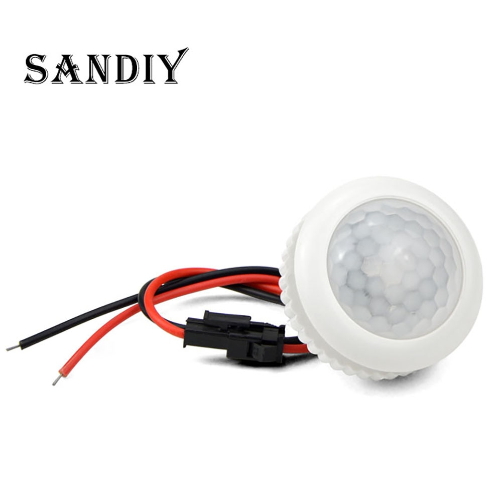 Motion Sensor Switch For Light Bulb PIR Sensor Movement Detector 220V For LED Lamp Home Electrical Wire Connection DIY