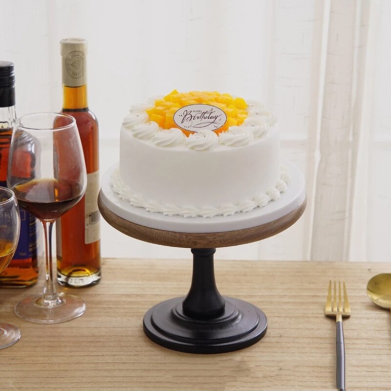 Cake Opslag Houten Cake Pan Platen Europese Stijl Bruiloft Schieten Props Massief Houten Pallet Dessert Cake Stand Trays