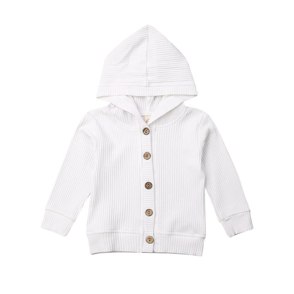 Kleinkind Art Baby Mädchen Warme Kleidung Gestrickte Geschmack Mit Kapuze Mantel Jacke Outwear Spitzen: Weiß / Neugeborenen