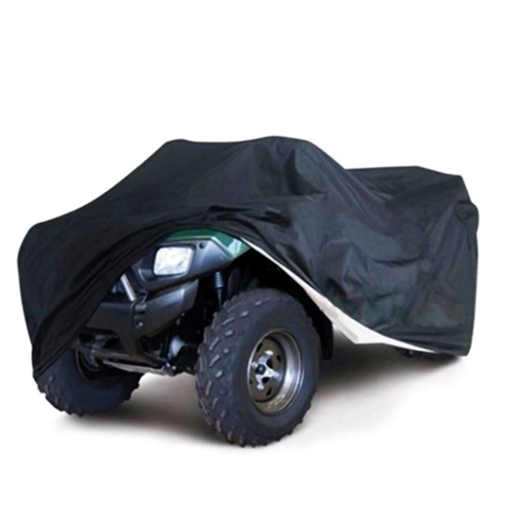 190T ATV Car Covers Vehicle Shelters Waterproof Dust Rain Protectors Canopy Outdoor Silver Black