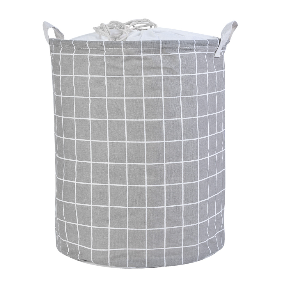 1pc Folding Laundry Basket Round Storage Bin Bag Large Hamper Collapsible Clothes Toy Basket Bucket Organizer Large Capacity2022: 1-8