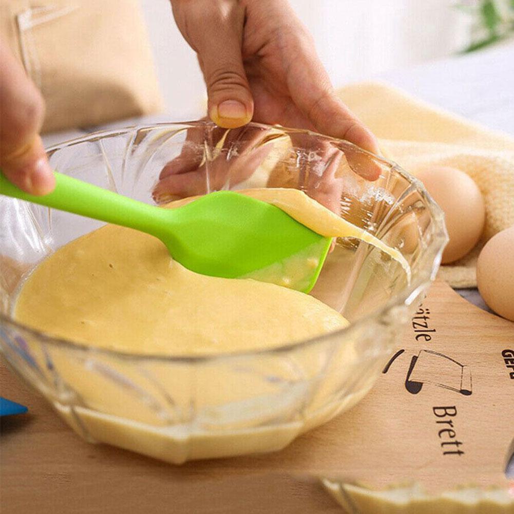 Espátula de silicona para crema, mantequilla y pastel, utensilio de cocina para mezclar masa, utensilios de cocina, cepillos para hornear, cepillo, mezclador de pasteles, M9K3