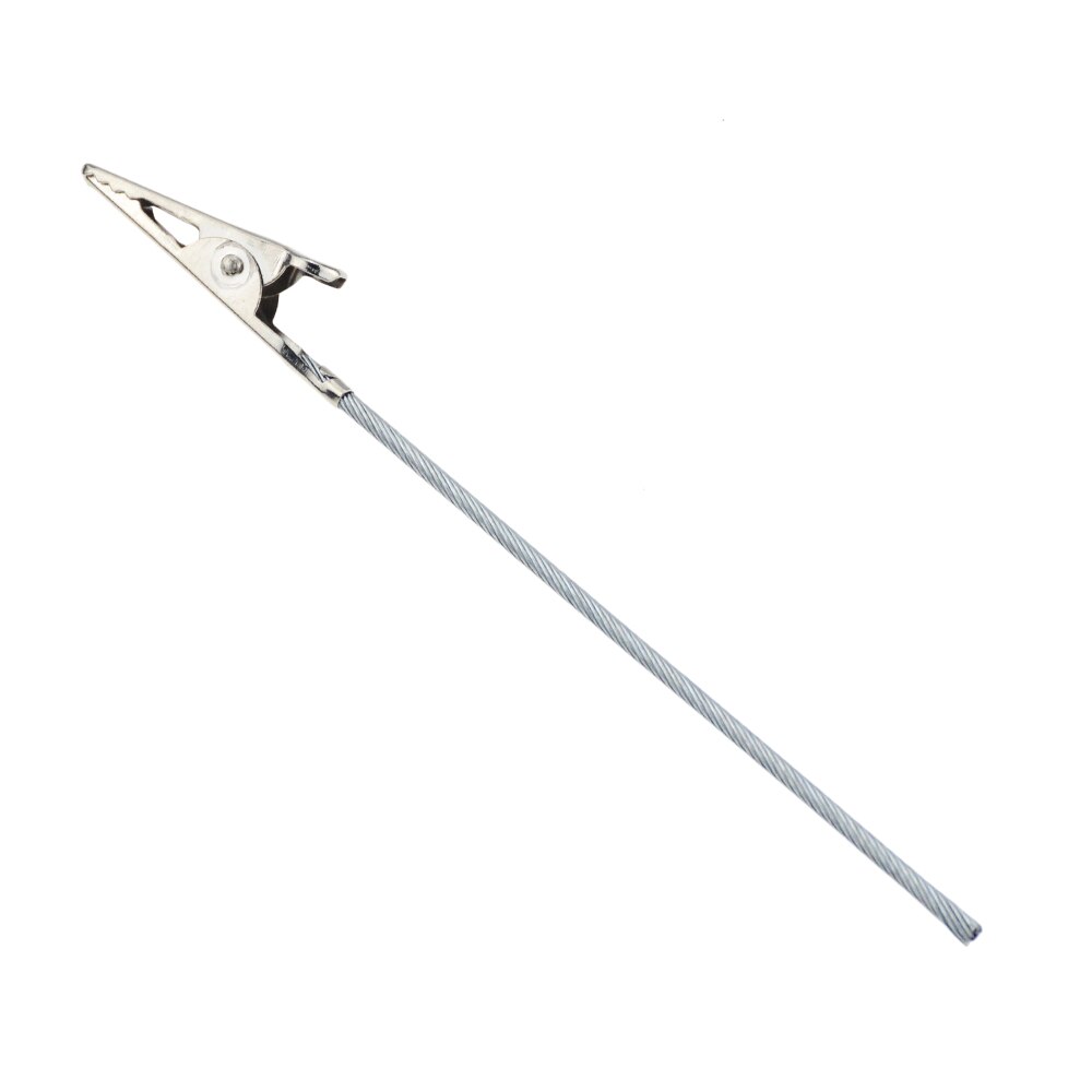 10 stk/parti 12cm længde elektriske krokodilleklemmer kabelledningstest metal rustfrit stål krokodilleklemme wireklemme