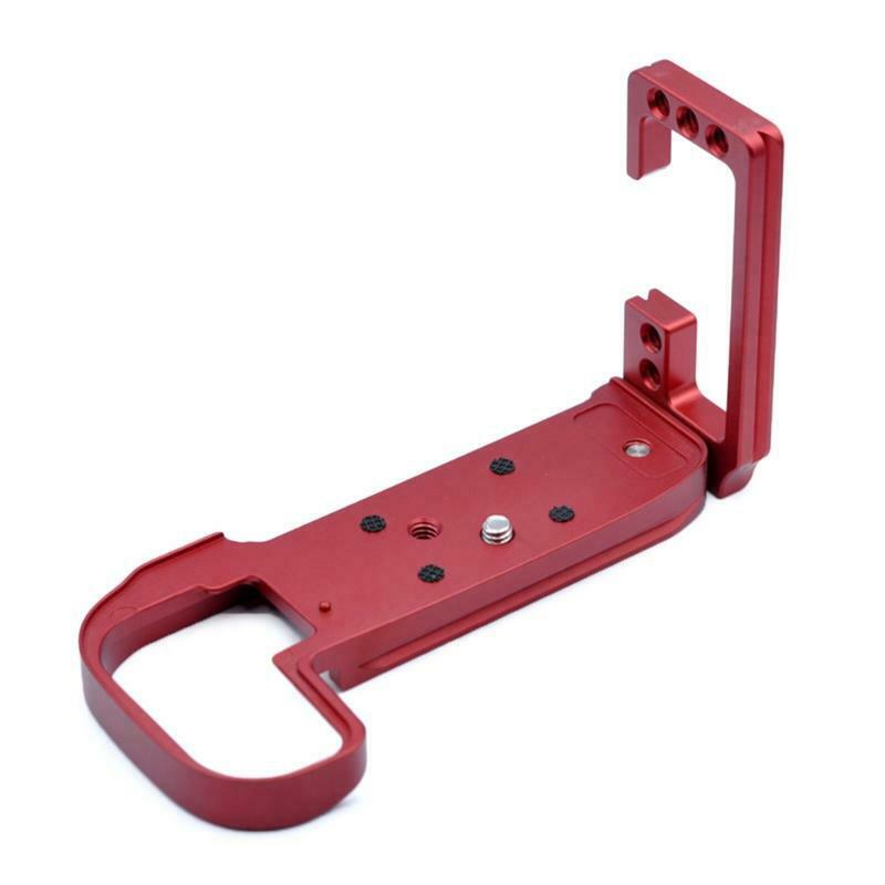 Quick Release L Plate Holder Hand Grip Tripod Bracket Side Panel can be Extended For Canon EOS R5 R6 Digital Camera: Red