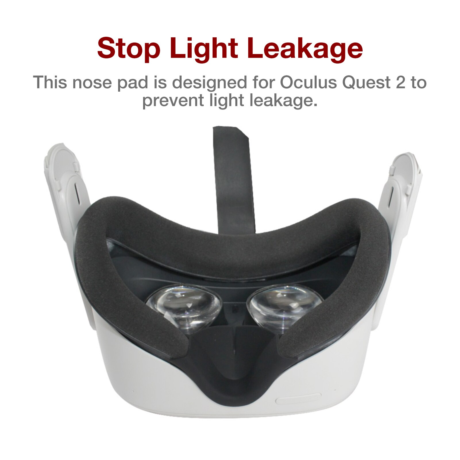 Coussinet de protection du nez pour casque VR, bloquant la lumière pour Oculus Quest 2 barrière lumineuse Psvr 1650, Super pour Htc Vive pour Oculus drift S