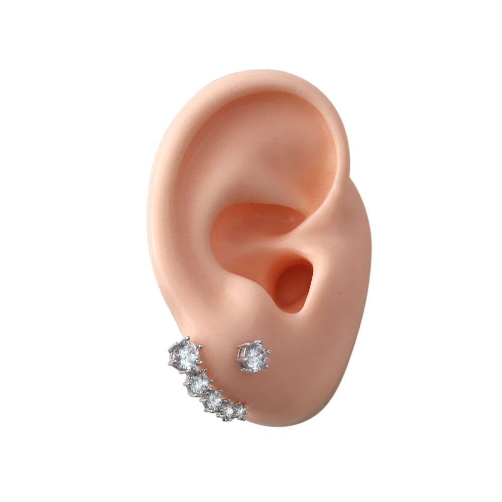 Silicone Ear Model Human Artificial Ear Display for Hearing Aids IEM Earphones Display and Lecturing