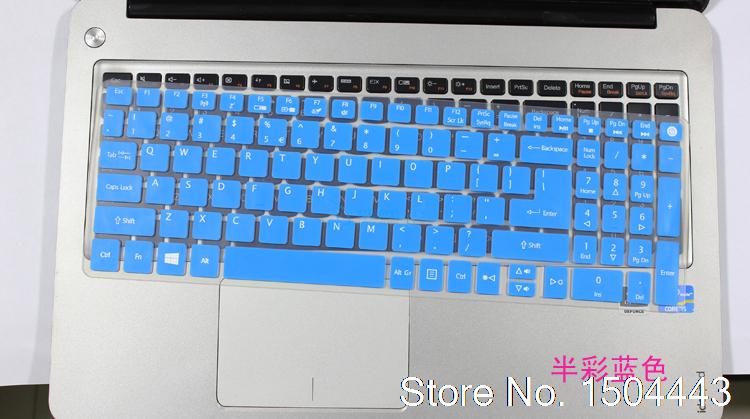 15.6 inch laptop Keyboard Cover Protector Skin for Acer E5 573G E5-573 V3-575G V3 575: blue