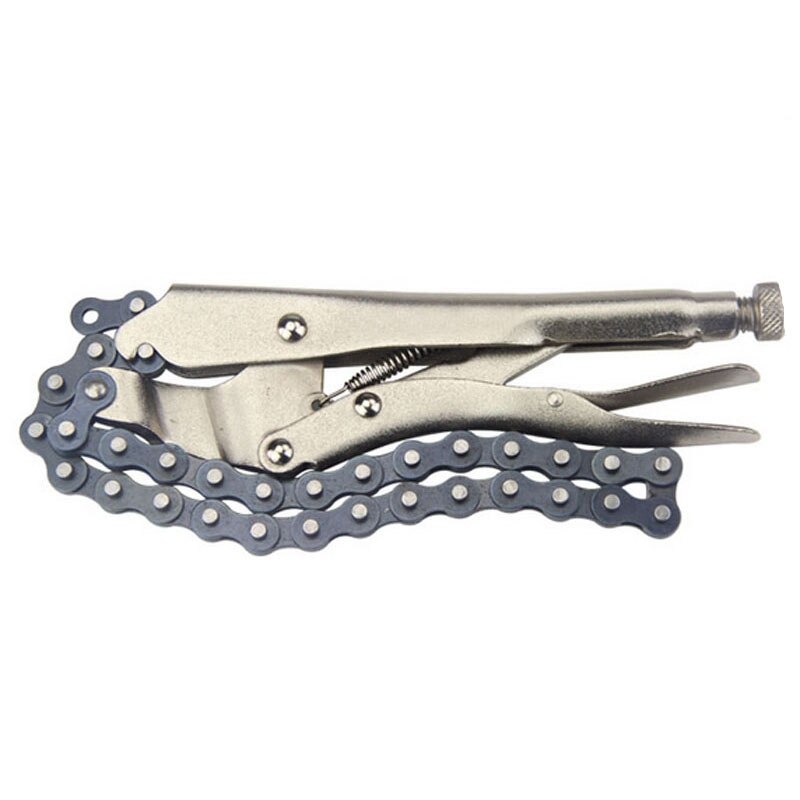 10 inch Chain Vise Clamp Plier Locking Grip Wrench Oil Filter Pipe 16.5 inch Chain Length
