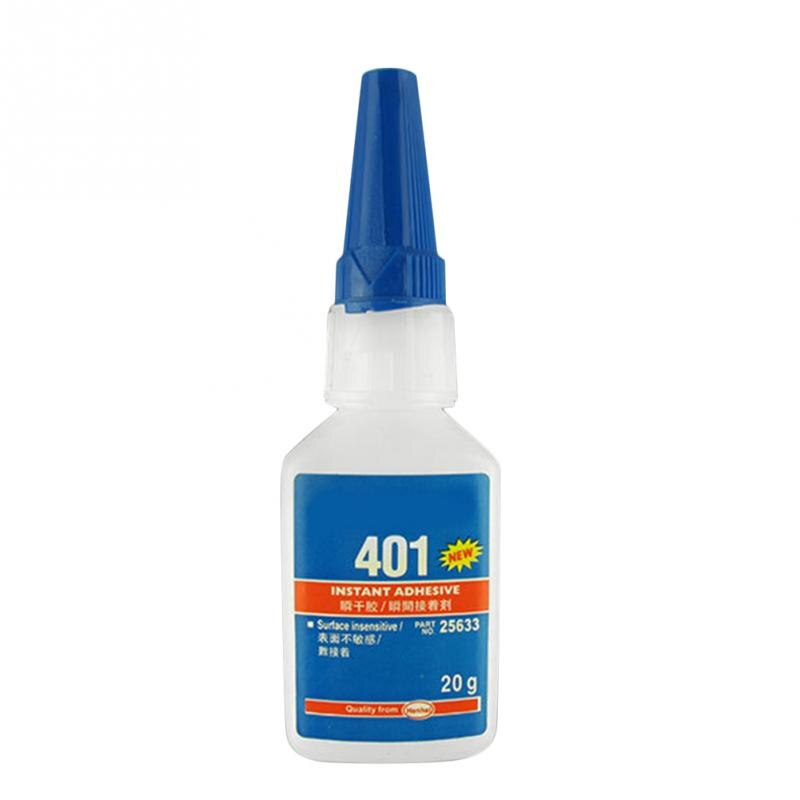 Colle liquide adhésif instantané fort séchage rapide 20g pour plastique bois plus fort Super colle 406/480/403/495/401 colle instantanée: 401