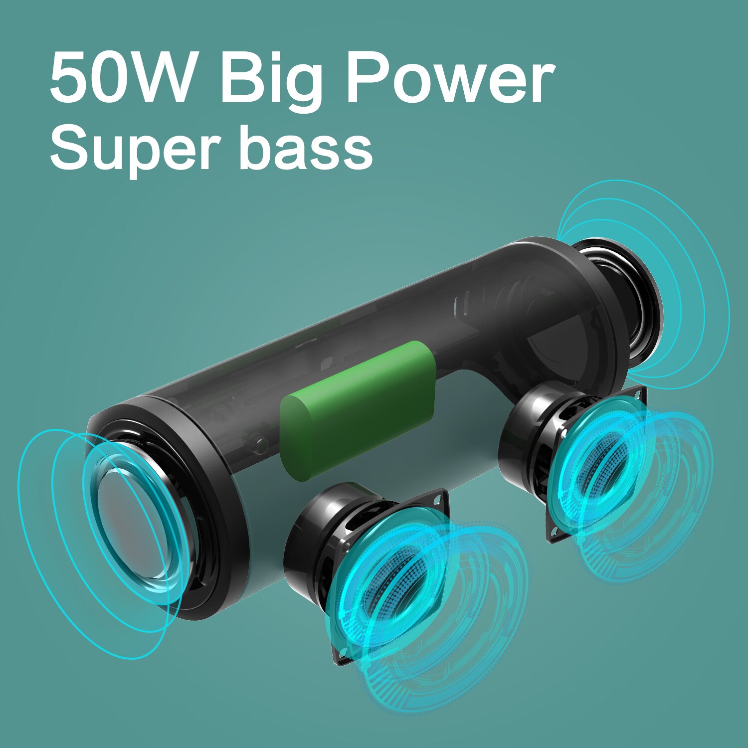 Xdobo Hero 1999 – haut-parleur Portable sans fil, Bluetooth, boîte de son stéréo TWS Boombox TF, Port AUX USB, batterie externe