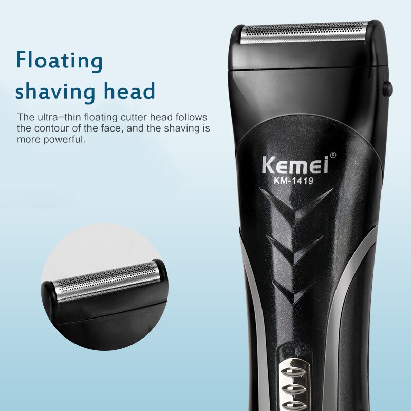 Kemei 3in1 Multifunctionele Tondeuse Professionele Elektrische Draadloze Tondeuse Baard Trimmer Haar Snijden Scheerapparaat Waterdicht