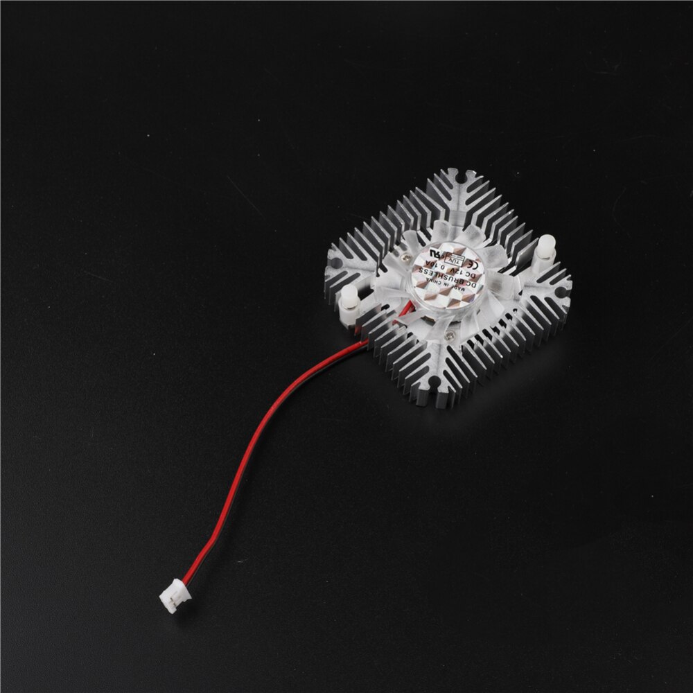 55mm 2 PIN Graphics Cards Cooling Fan Aluminum Gold Heatsink Cooler Computer Fan