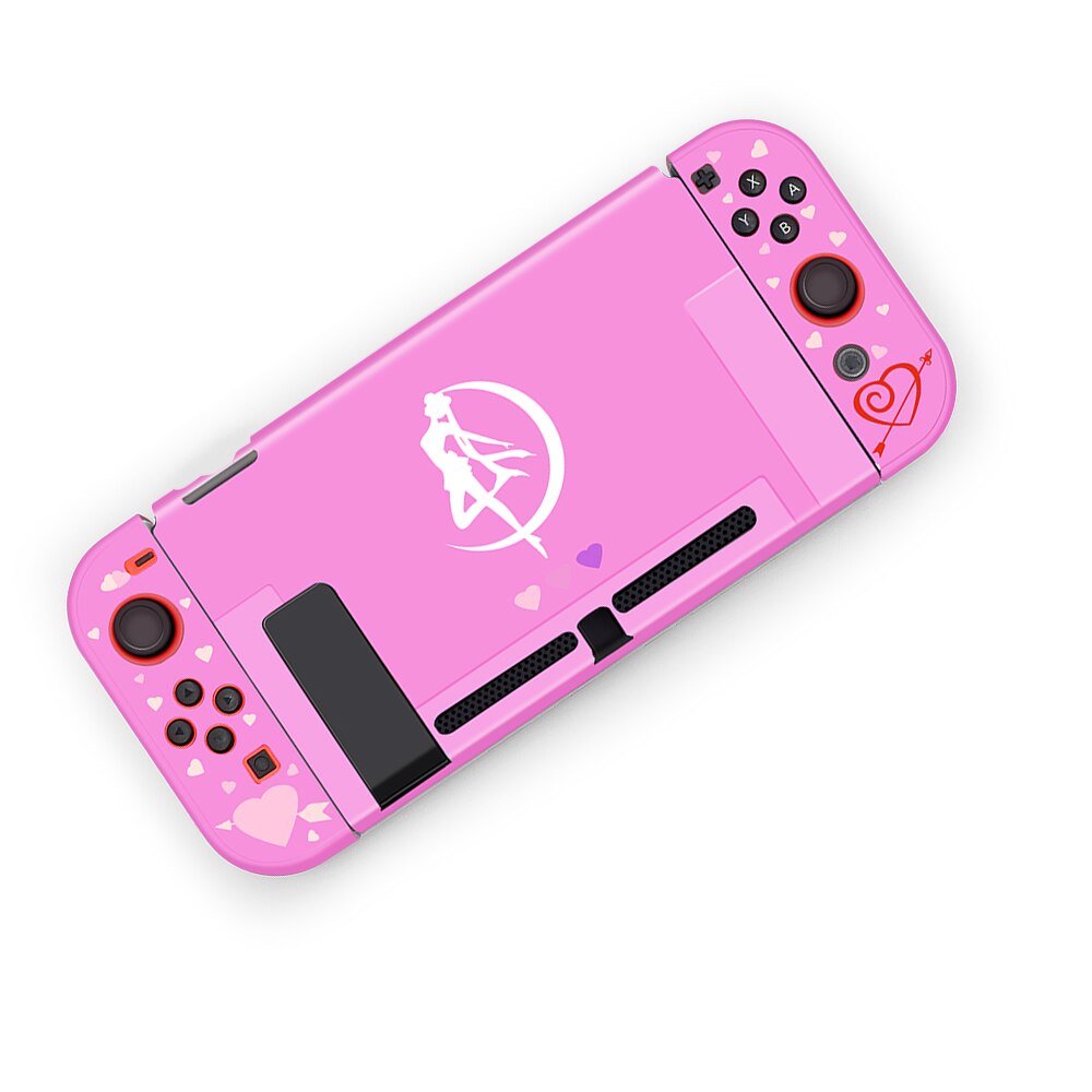 Pink Nintend Switch NS Protective Case Cover Shell For Nitendo Switch Console Joy-Con Controller Anti-Slip Shell Direct Docking: I