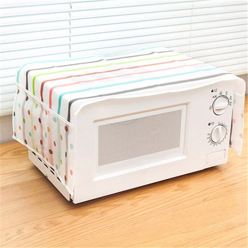 Kitchen Tool Home Waterproof Oil Dust Double Pockets Microwave Oven Cover Home Decoration Bedroom Living Room Parlor Decoration