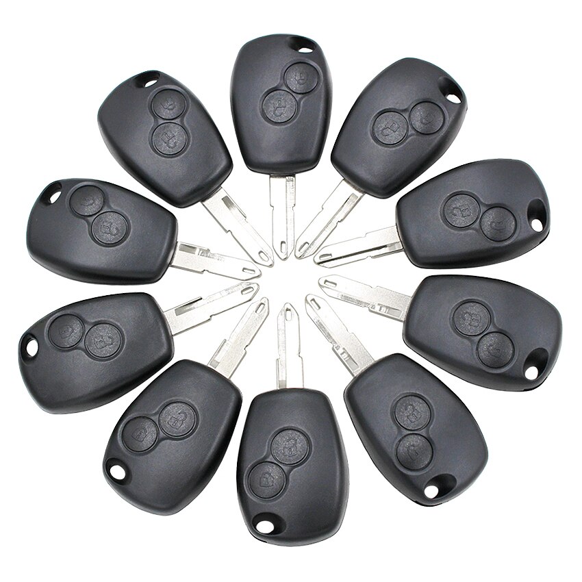 Clé télécommande à 2 boutons, 433MHz, transpondeur ID46 PCF7946AT, pour Renault Modus, Clio 3, Twingo et DACIA DACIA Logan, Sandero