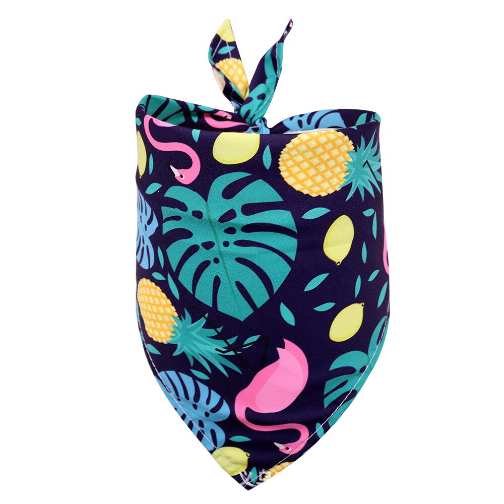 Hond Bandana Fruit Stijl Kleine Hond Kat Puppy Bandana Sjaal Polyester Honden Bandana Slabbetjes Zomer Honden Huisdieren Accessoires: lemon / M- 65x42x42cm