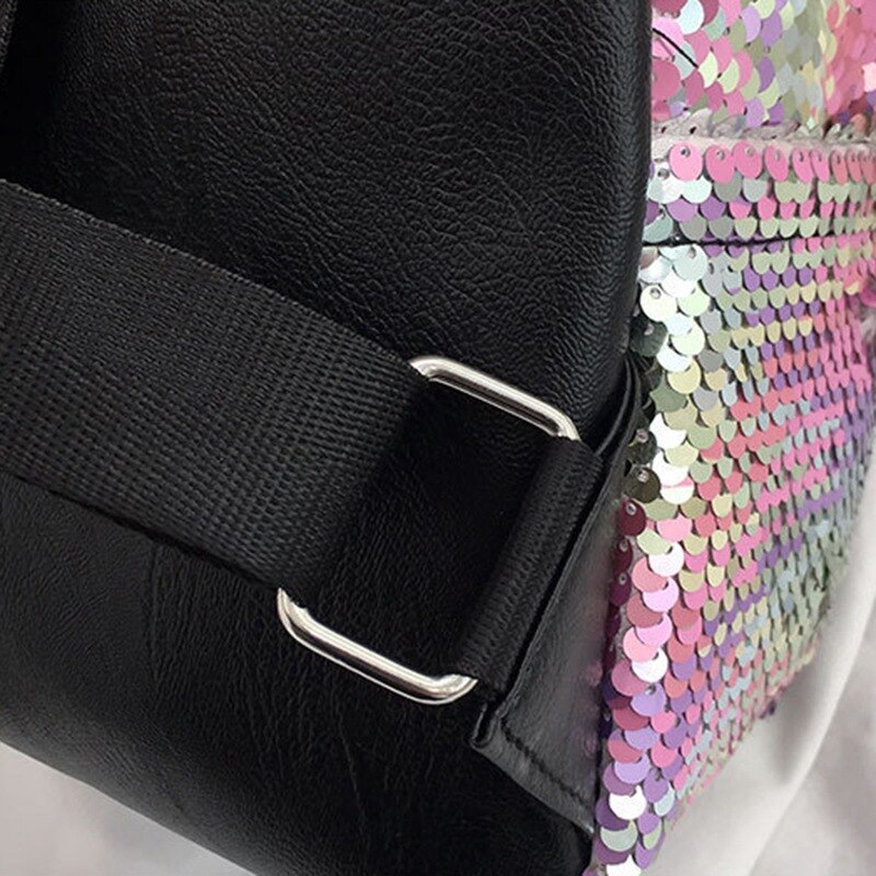 Vrouwen Rugzak Mode Meisje Pailletten School Rugzak Satchel Student Travel Schoudertas Meisjes Bling Rugzak bolsa feminina