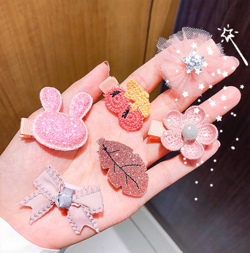3Pcs Meisje Haarspelden Kinderen Cartoon Bloem Haarspelden Haarspeldjes Meisjes Mooie Kleuren Hair Clips Kids Baby Zoete Haaraccessoires