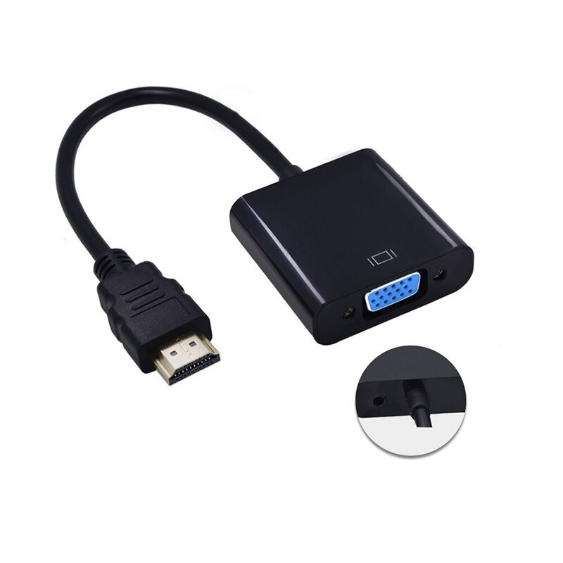 HDMI naar VGA Adapter Vergulde HDMI Male naar VGA Female Converter 1080 P voor Computer Desktop Laptop PC monitor Projector HDTV: audio supply