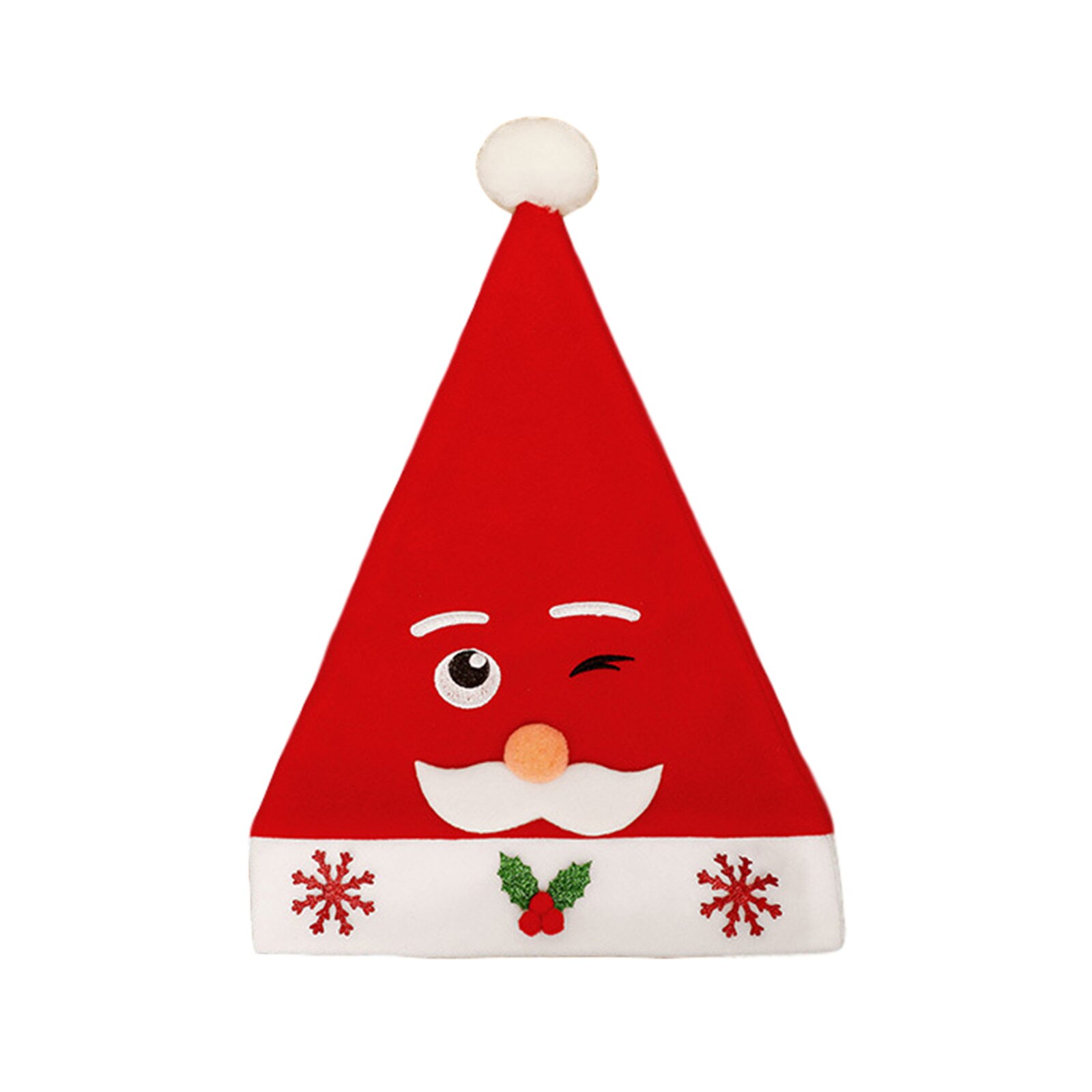 Adults Children Santa Hats Novelty Funny Christmas Hat with Cartoon Headwear Festive Party Supplies