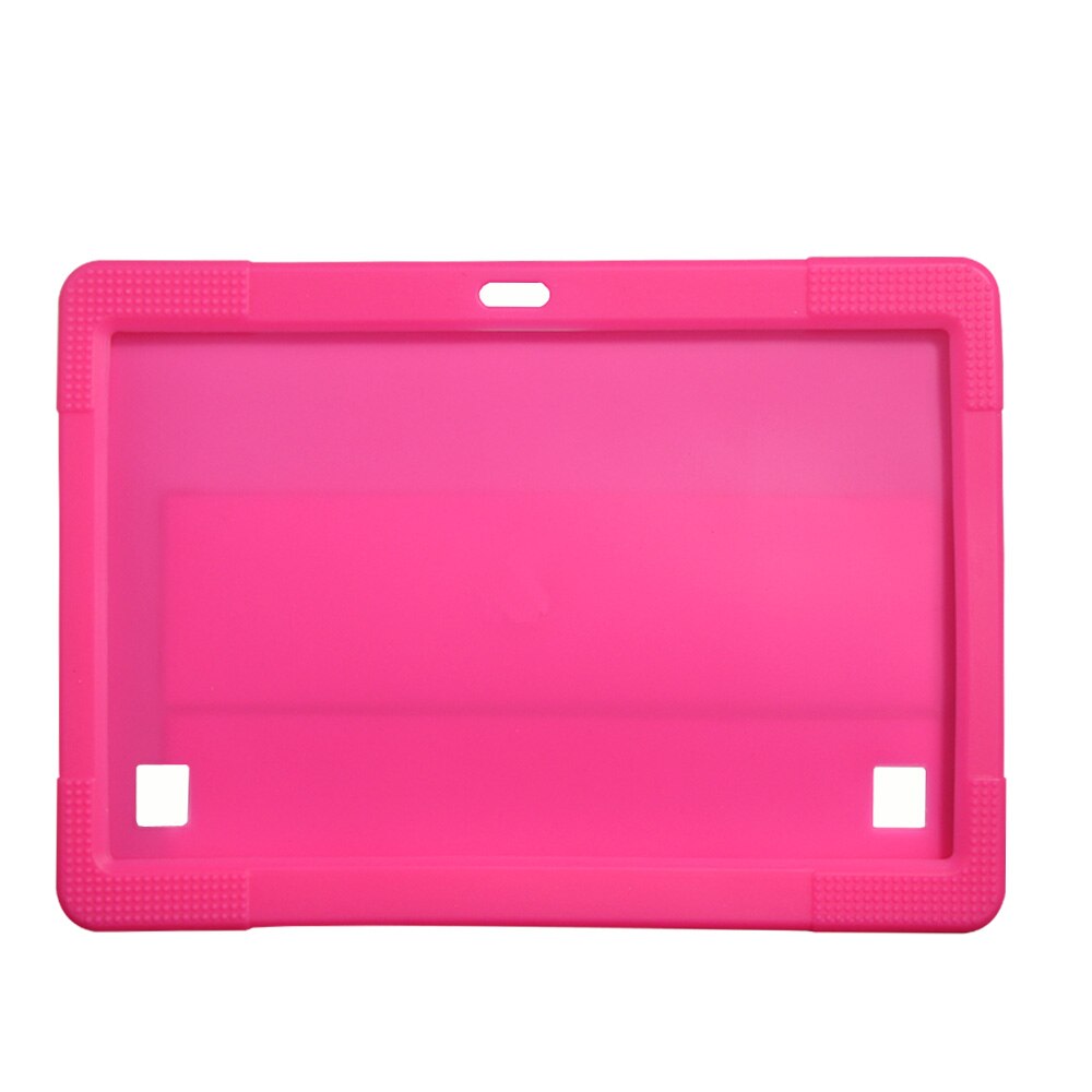Bdf 10 Inch Tablet Soft Silicon Rubber Case Kids Shockproof Cover Voor Tablet Pc Gebruik Shockproof Weerstand Waterdicht: Roze