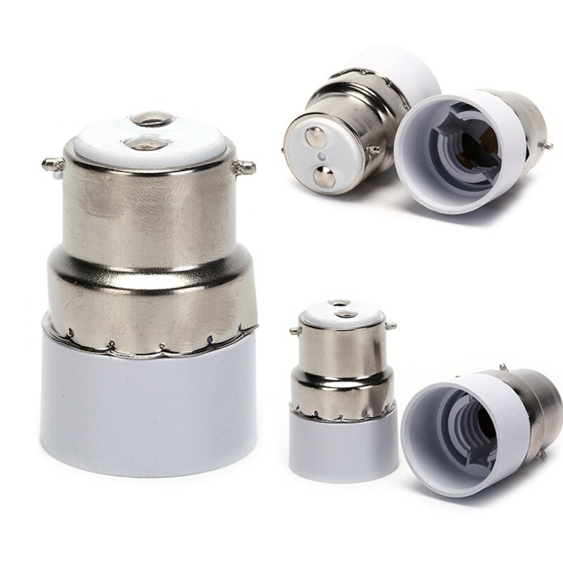 Lys og lys skrue led lyspære sokkel  b22 to e14 adapter led lampe pære sokkel holder omformer brannsikkert materiale for hjemmet