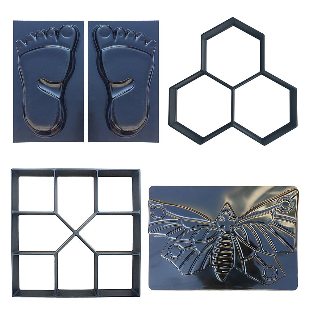 Diy bestratingsmal tuinpad maker mal herbruikbare beton cement diy plastic baksteen mal oprit stenen pad mal patio maker