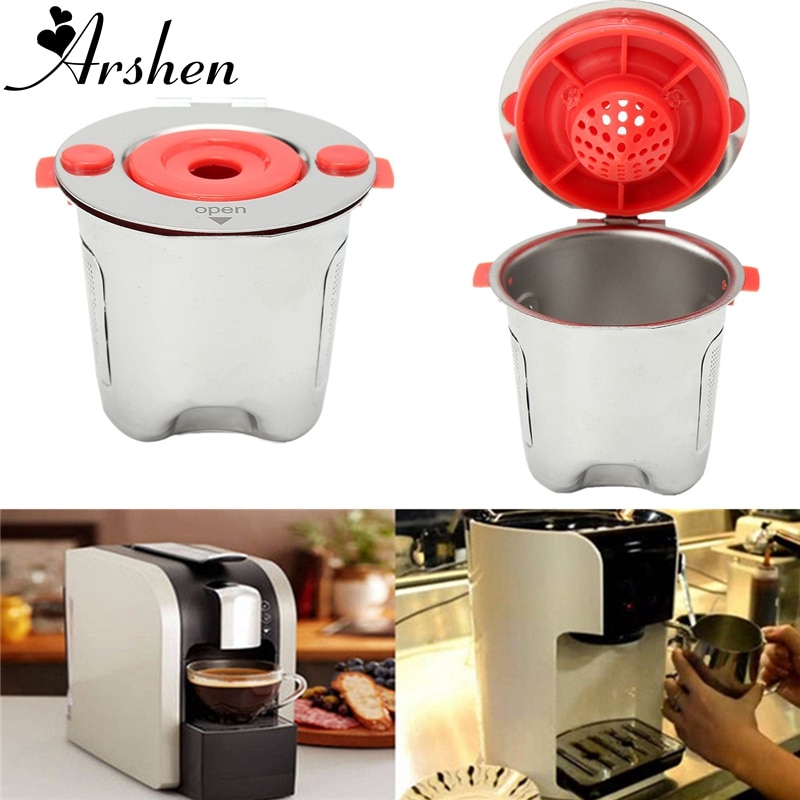 Arshen Rvs Hervulbare Koffie Filter Mand Herbruikbare Vullen Capsule Voor Keurig 2.0 Thuis Winkel Koffie Thee Brouwen Tool