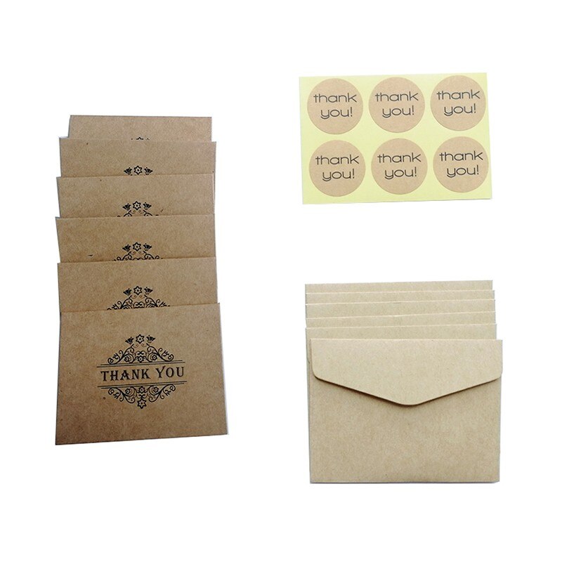 1pack Thank You Stickers Circle Stationery thank you envelope card Seal Labels set invitationchrismas