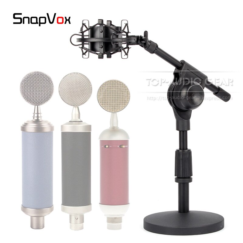 Tabletop Shockproof Mic Stand + Suspension Holder For Blue Spark Digital SL Spider Bird Bluebird Desktop Microphone Shock Mount