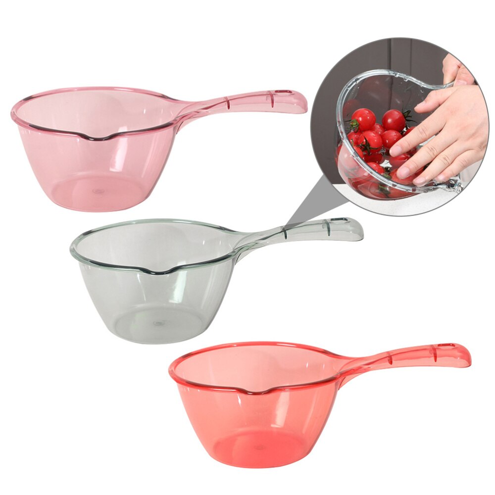 3 uds cuchara de agua de gran capacidad de plástico de mango largo cucharón de agua cuchara para agua para baño cocina hogar