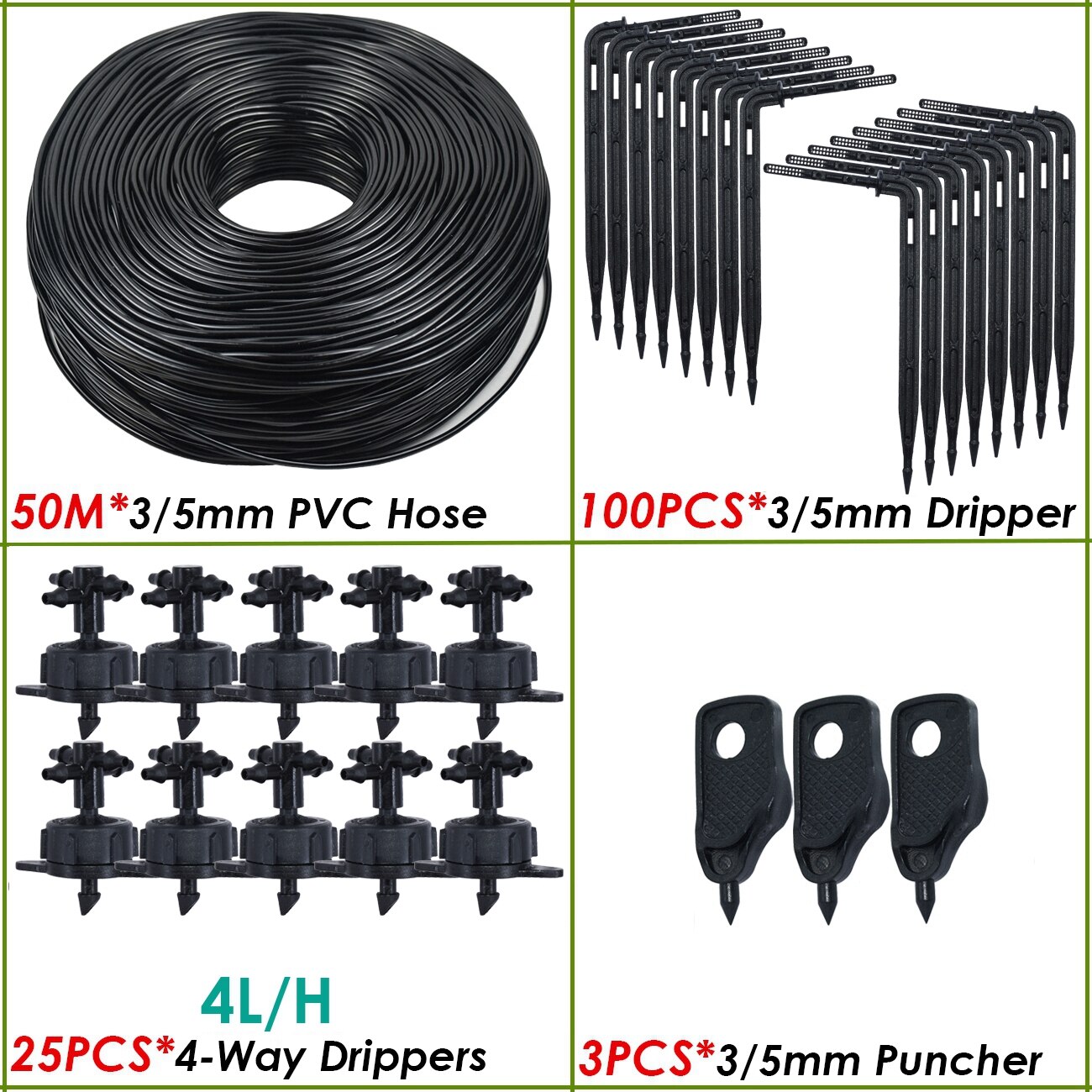 KESLA 4L/H arrow drip system emitter 4-way drip arrow Dripper Greenhouse Irrigation system water garden 40sets 20sets 10set: PURPLE